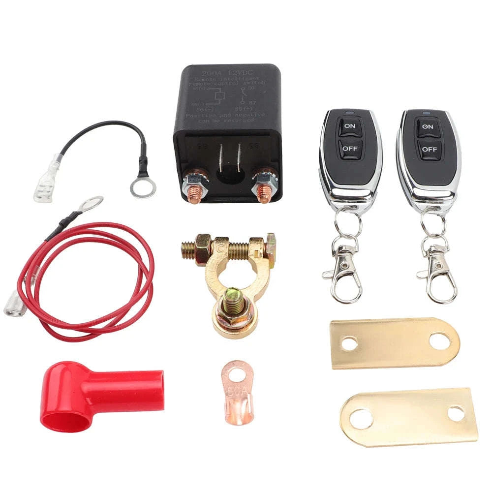 Automotive Relay Remote Car Battery Disconnect Anti‑Theft System-As picture