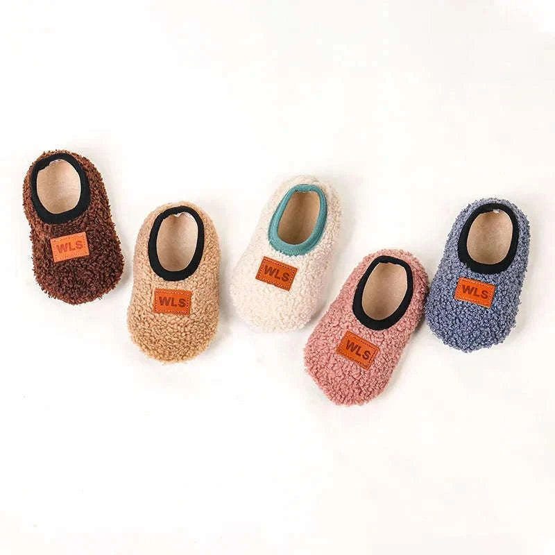 Autumn Winter Baby Slippers with Plush Anti-Slip Comfort-02 / M(1-2Years)