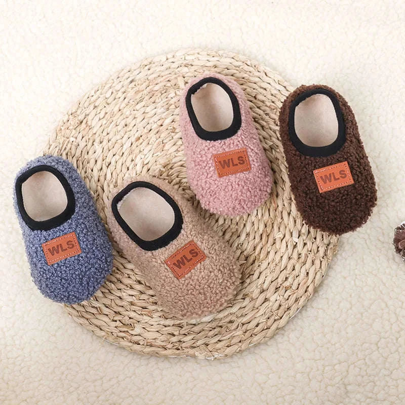 Autumn Winter Baby Slippers with Plush Anti‑Slip Comfort-02 / M(1-2Years)