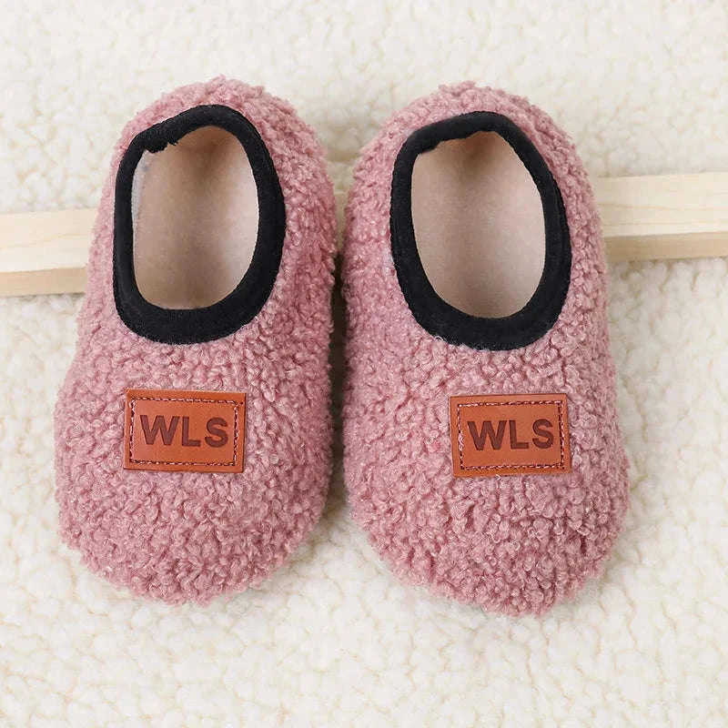 Autumn Winter Baby Slippers with Plush Anti‑Slip Comfort-02 / M(1-2Years)