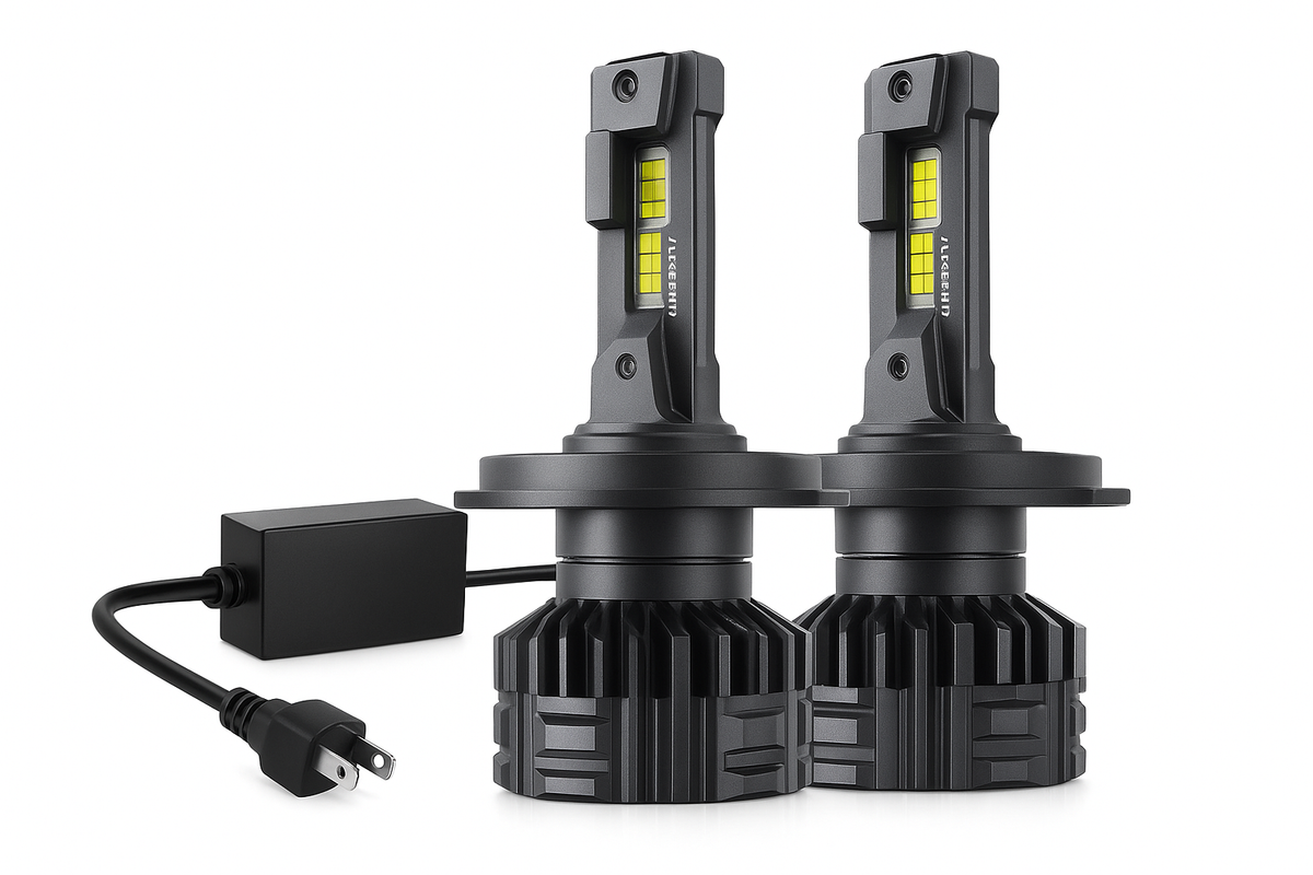 AUXBEAM 110W LED-kørelyslygter H4 H7 H11 9005 9006 9007 LED-lygter integreret CAN-Bus høj lysstyrke 24000LM 6500K F22-serien