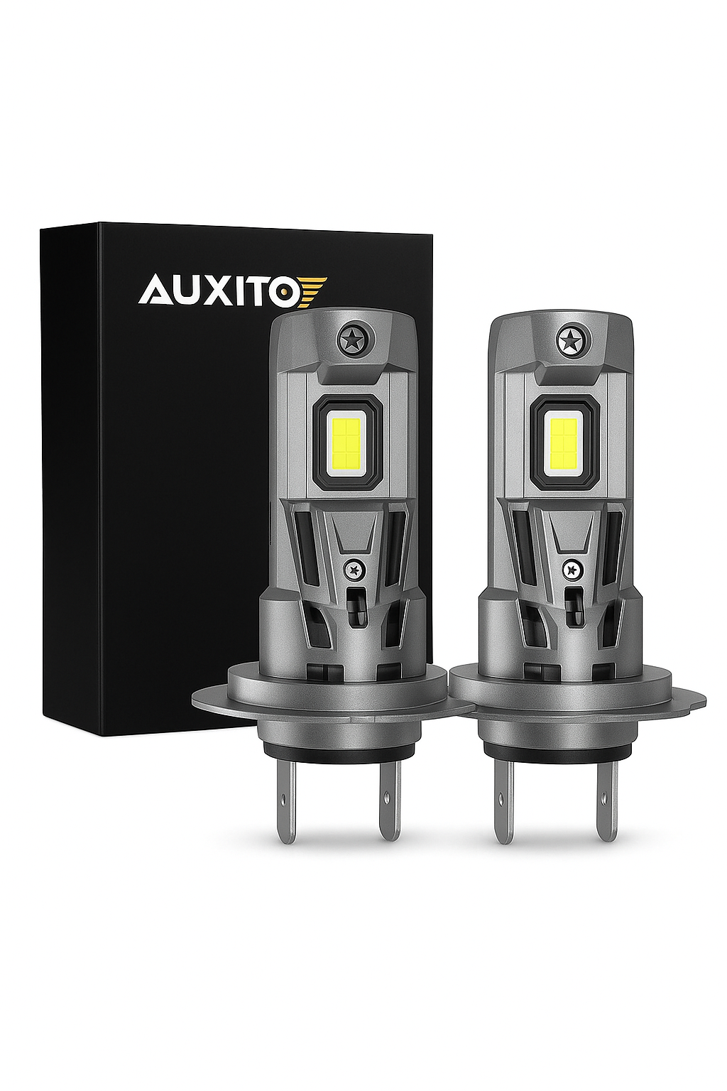 AUXITO 2x Canbus H7 LEDizzó 22000LM 120W Hiba nélkül 1:1 Mini Méretű Fej Lámpa Vezeték Nélküli Szuper Fényes 6500K Fehér H7 Szélesfény