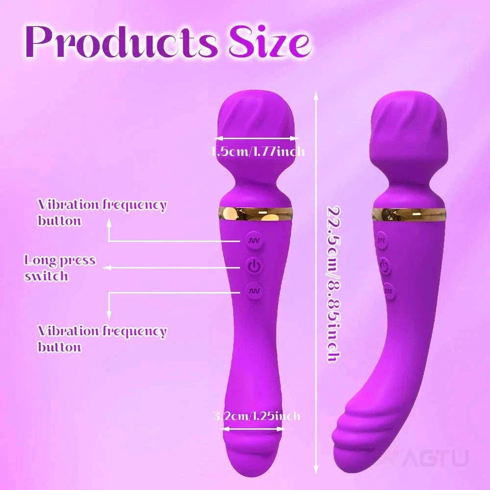 Ava Bar Vibrator Wand for Dual Stimulation and Intense Pleasure-AV033-RD-BOX / China Mainland
