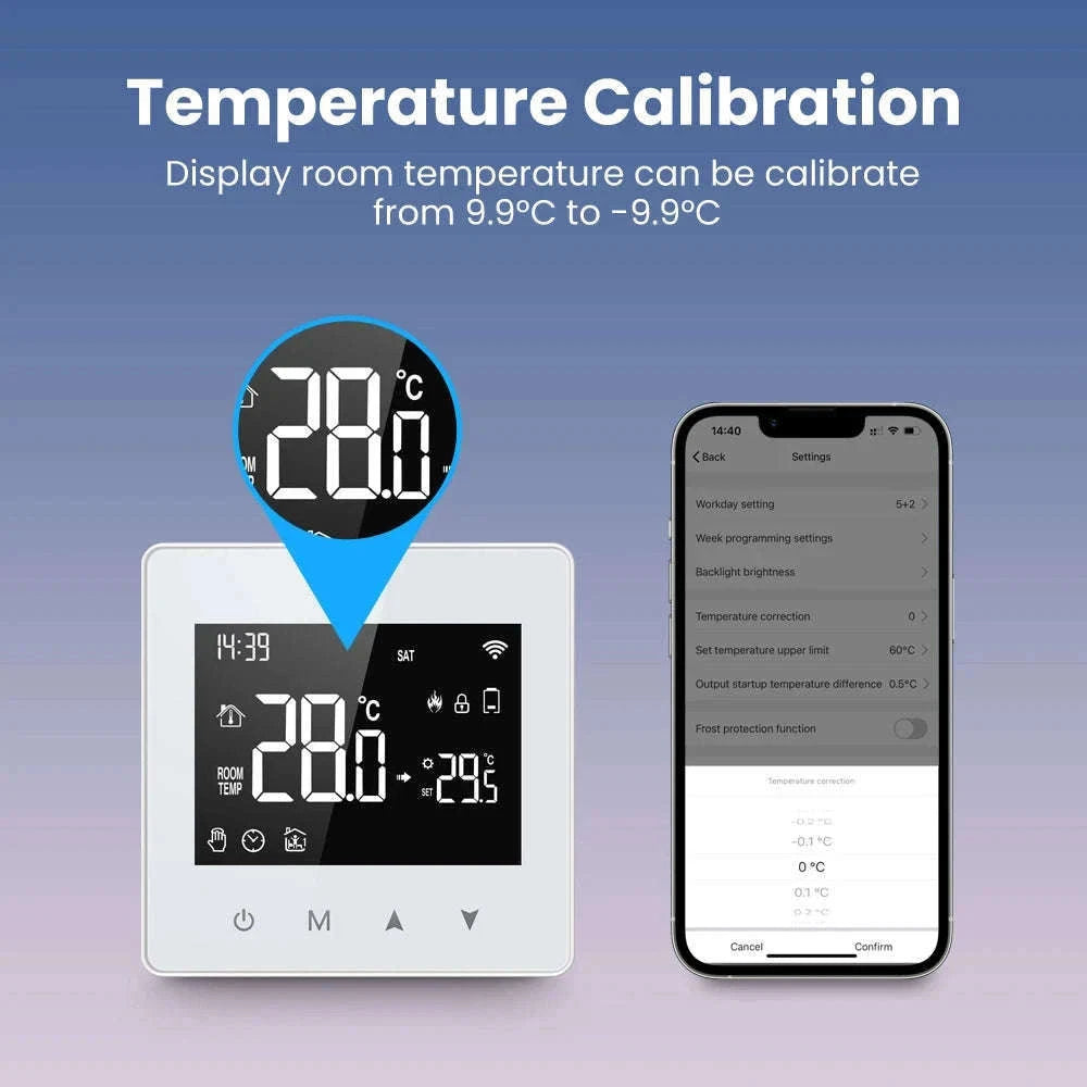 AVATTO Tuya WiFi/ZigBee Smart Thermostat for Boilers-WiFi Version