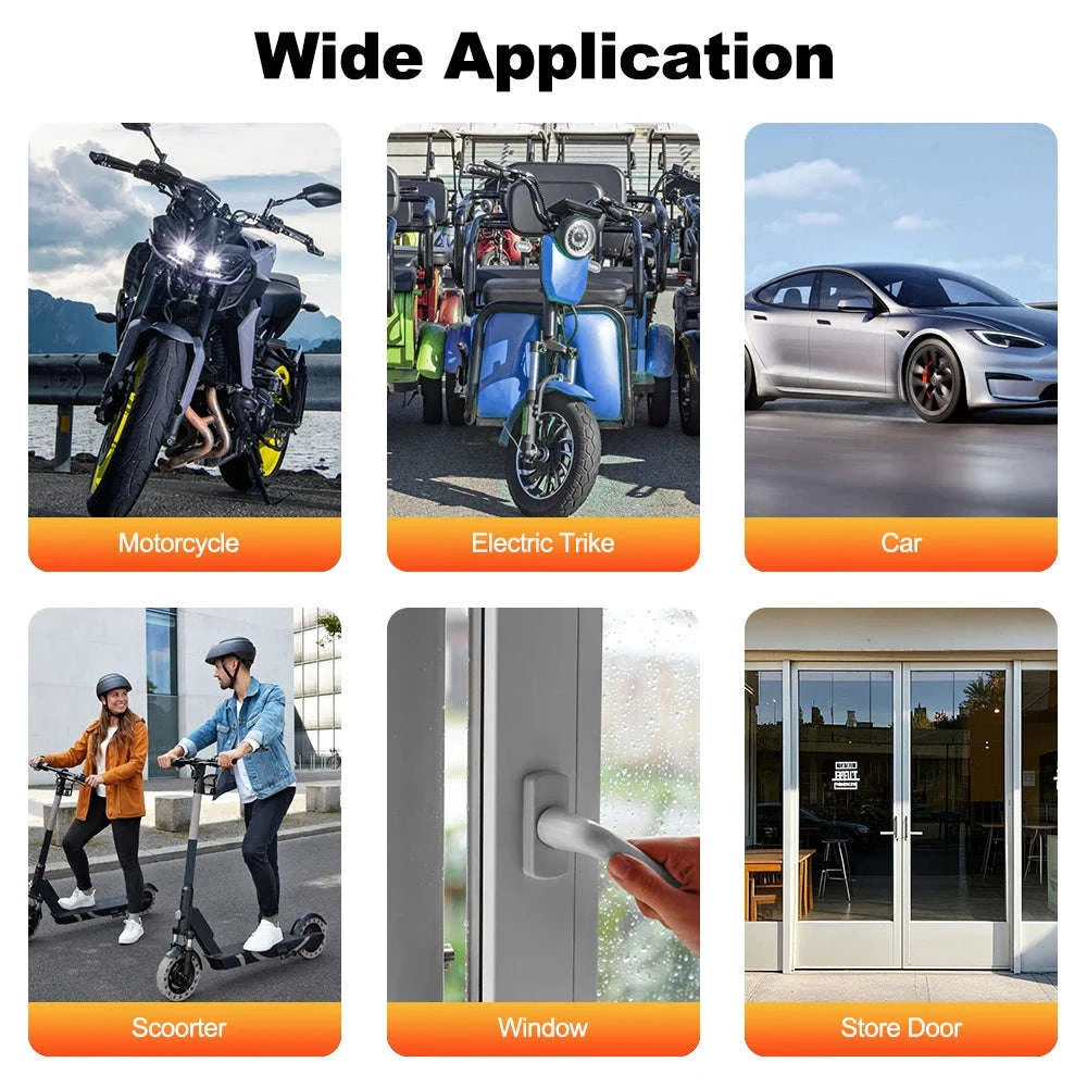 Awapow Wireless Vibration Alarm with Remote Control-2 Sets Alarm-B