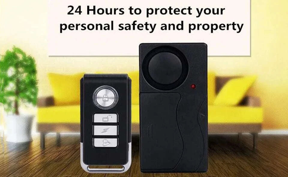 Awapow Wireless Vibration Bike Alarm with Remote Control-2PCS NEW B / United States