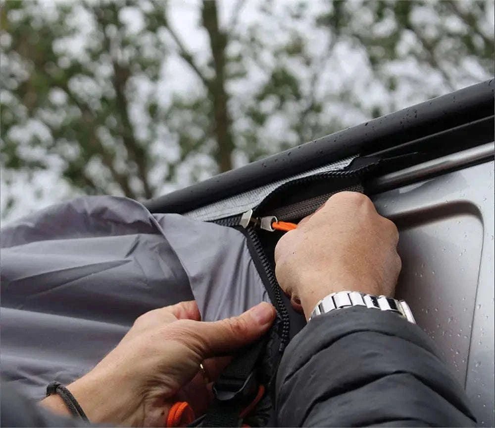 Awning Rail C Channel 8 x 0.5m Strip with Double-Sided Tape and Stoppers-1Set