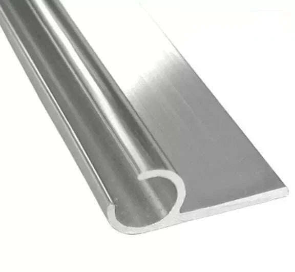 Awning Rail C Channel 8 x 0.5m Strip with Double-Sided Tape and Stoppers-1Set