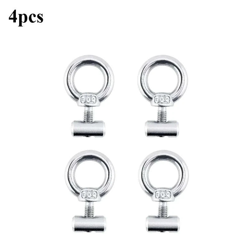 Awning Rail Stoppers for 4mm Rail, Stainless Steel, Silver-4pcs