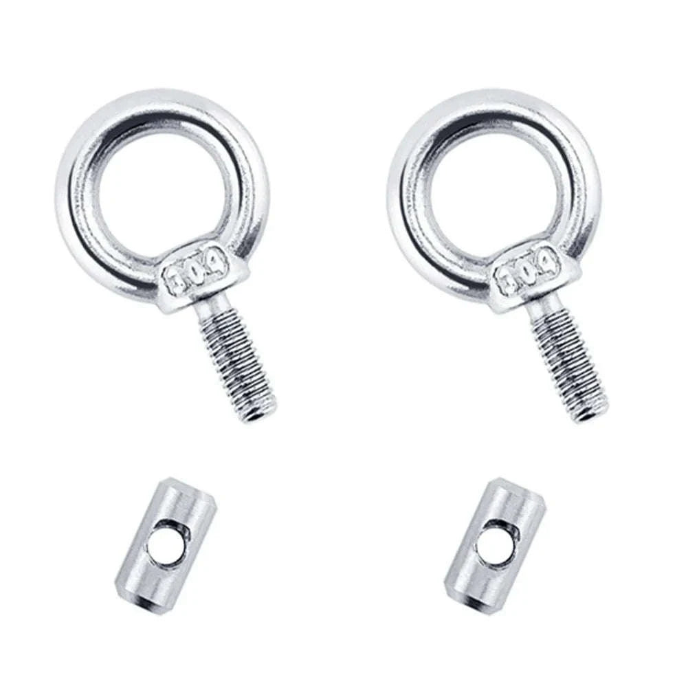 Awning Rail Stoppers for 4mm Rail, Stainless Steel, Silver-4pcs