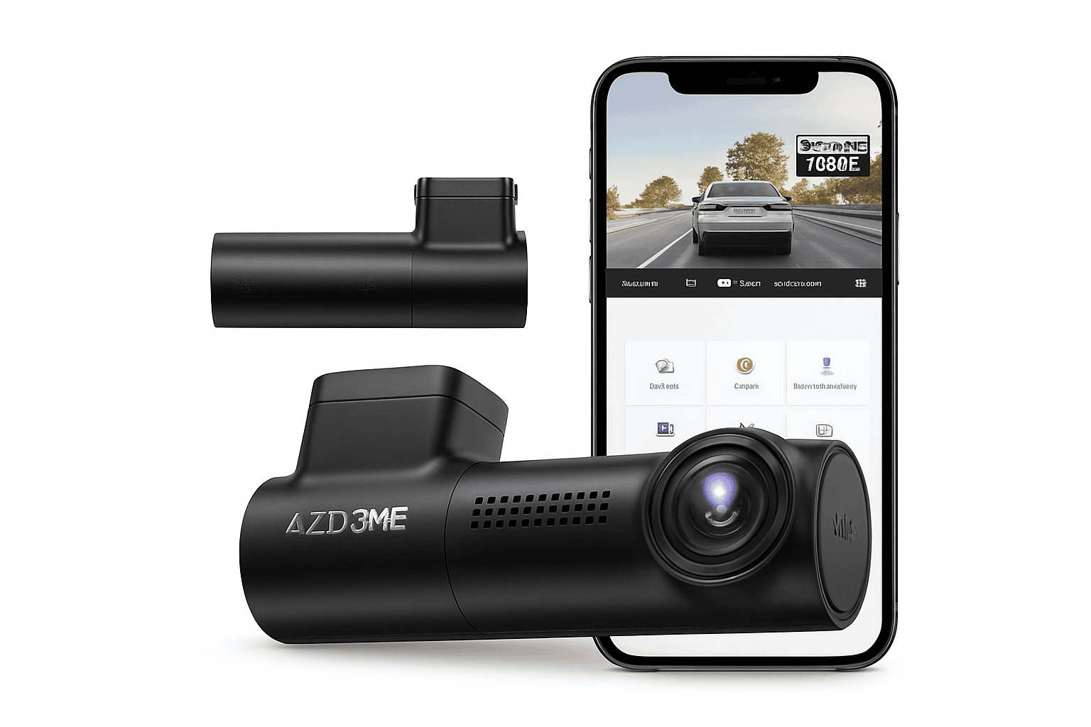 AZDOME M300 1296P Dash Cam with WiFi, Voice Control & Parking Mode-M300 Standard / United States / None