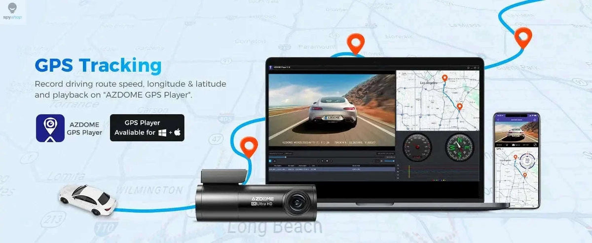 AZDOME M300S 4K Dual Dash Cam with GPS, WiFi & Voice Control-M300S Standard List / Saudi Arabia / Free 64GB TF Card