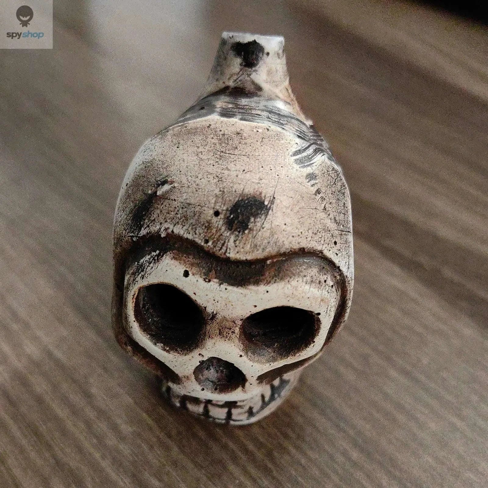 Aztec Death Whistle – Skull Scream Instrument for Rituals and Atmosphere-silver / CHINA