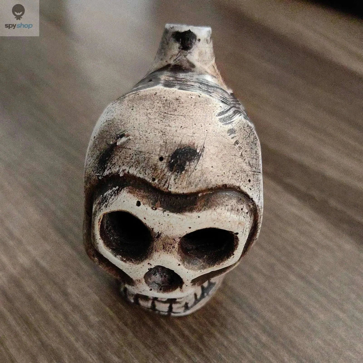 Aztec Death Whistle Skull Scream Instrument for Spooky Sound-silver / CHINA