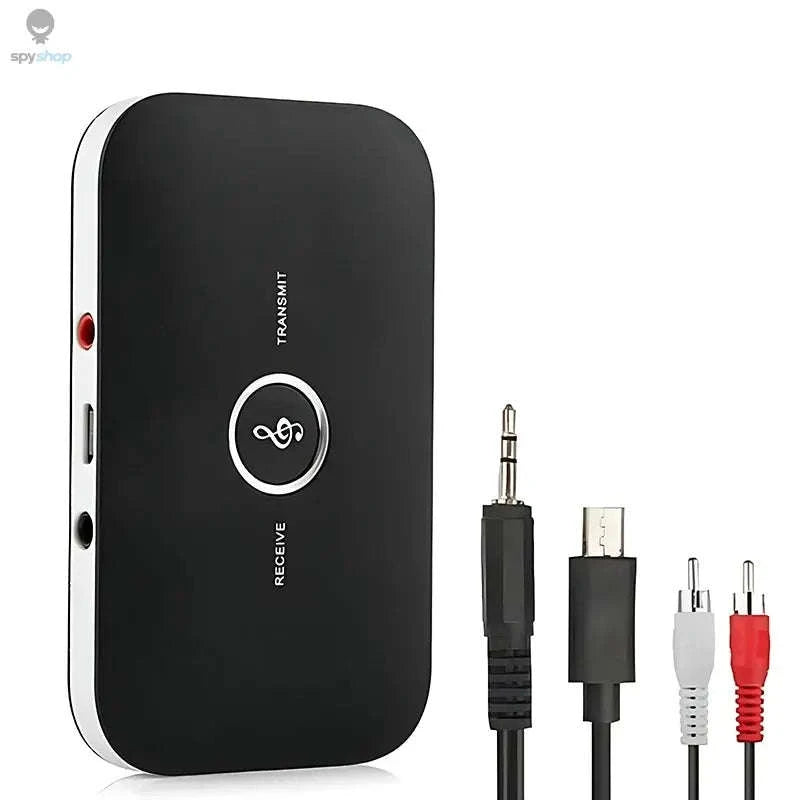 B6 Bluetooth Audio Transmitter Receiver – 2‑in‑1 Wireless Adapter for Car, TV & PC-With RCA Cable
