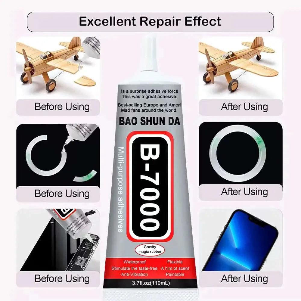 B7000 Glue High‑Strength Waterproof Adhesive for Phones & Crafts-B7000-50ml-1p