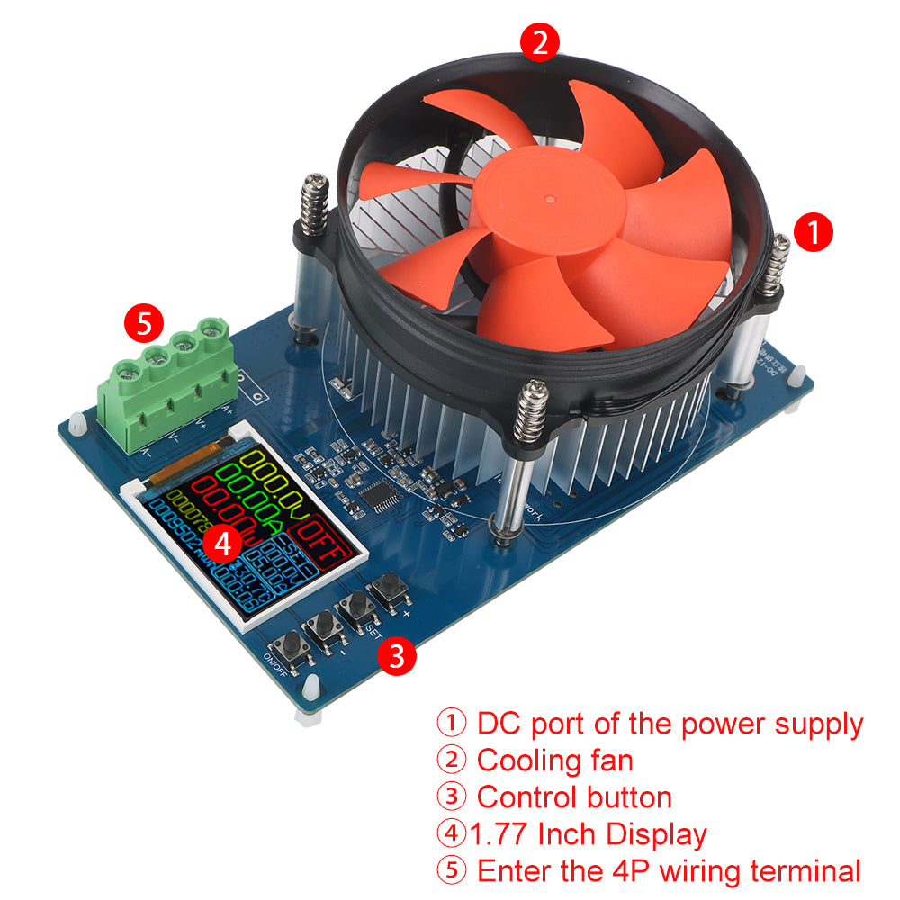 Tester di batteria elettronico DC da 150 W
