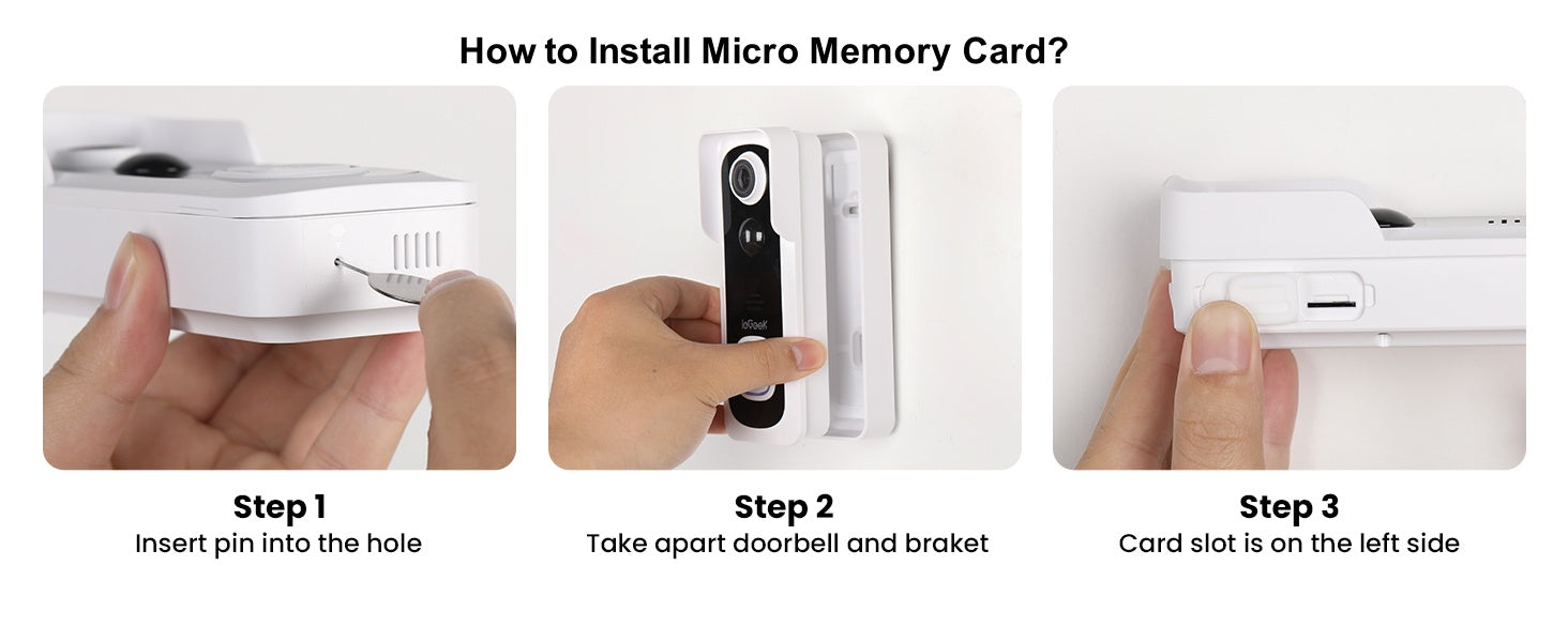 ieGeek Wireless Video Doorbell Camera with Chime, 2K HD