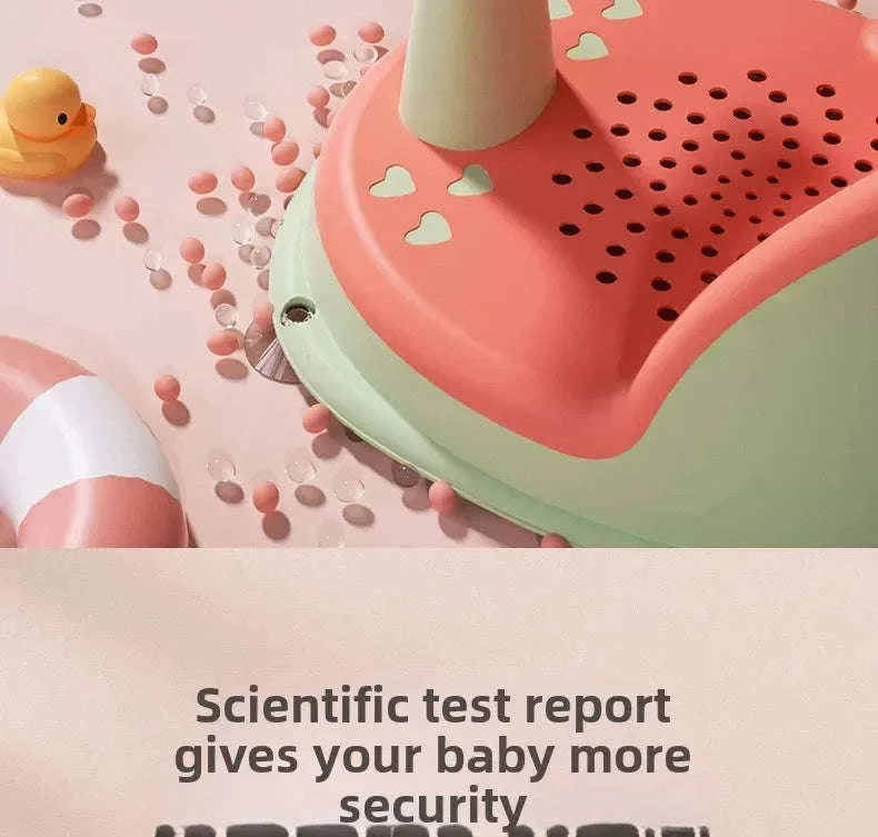 Baby Bathtub Seat for Steady, Comfortable Bath Time-Pink