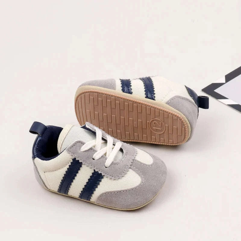 Baby Casual Sports Shoes with PVC Sole-camel / 0-6 Months