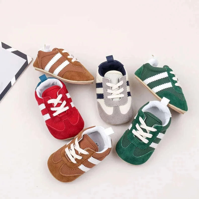 Baby First Walker Sports Shoes with Grippy PVC Sole-Red / 7-12 Months