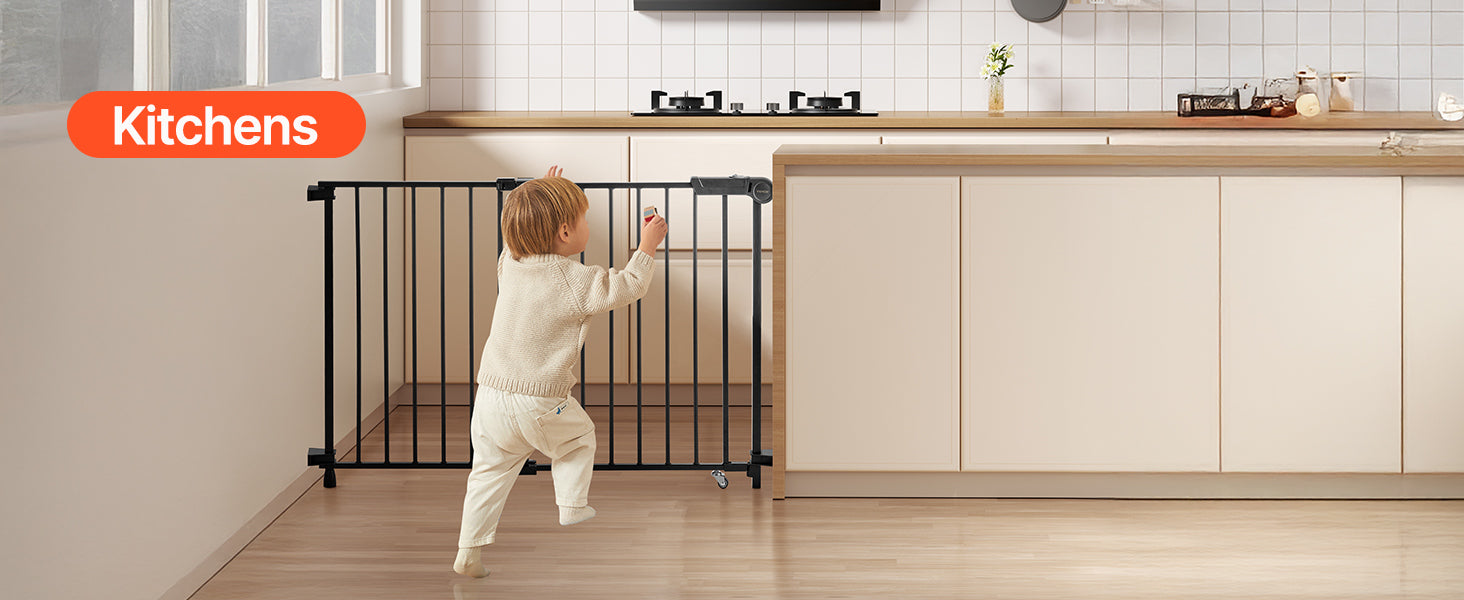 Adjustable Baby Gate for Child and Pet Safety