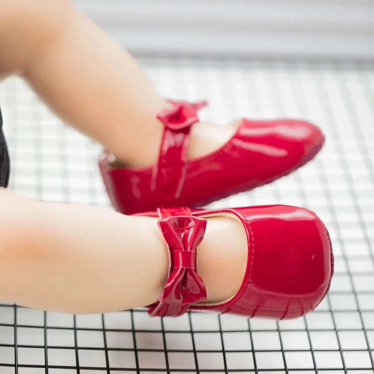 Baby Girl Dress Shoes with Bowknot Soft Sole Princess Style-black / 11