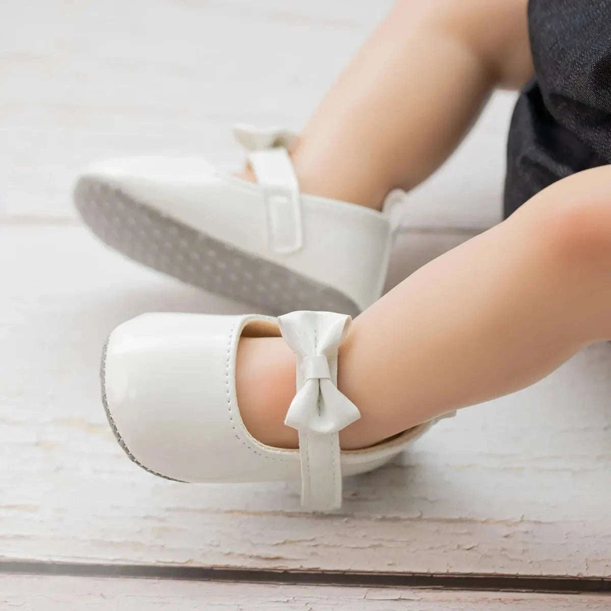 Baby Girl Dress Shoes with Bowknot Soft Sole Princess Style-black / 11