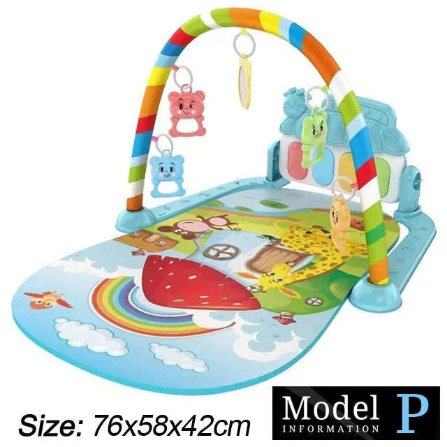 Baby Play Gym with Music Piano and Activity Toys-21
