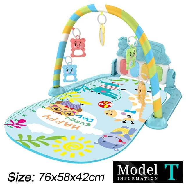 Baby Play Gym with Music Piano and Activity Toys-21