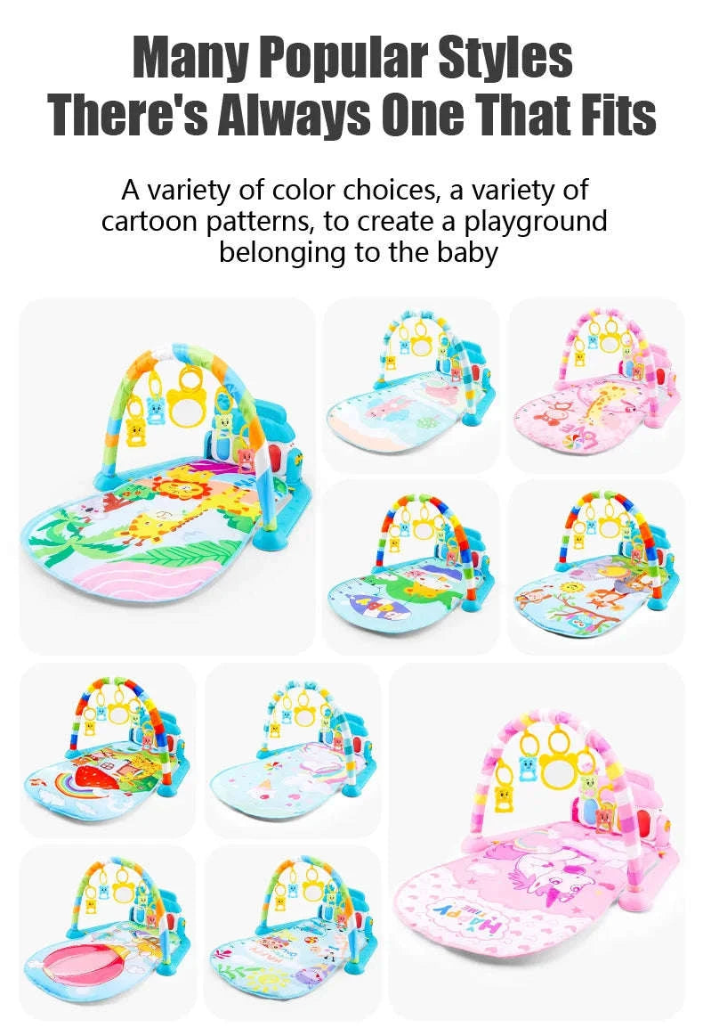 Baby Play Gym with Music Piano and Activity Toys-21