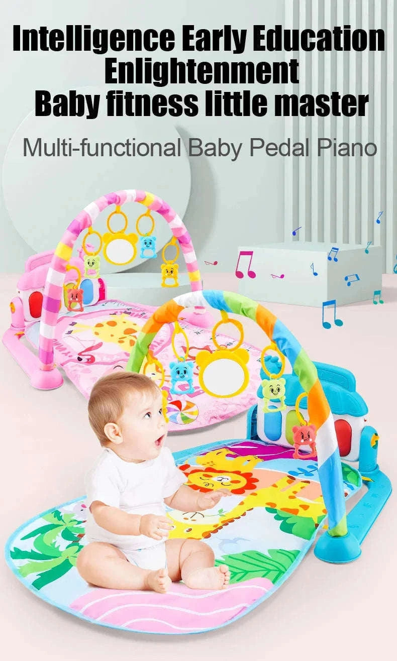 Baby Play Gym with Music Piano and Activity Toys-21