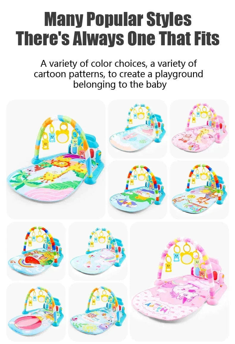 Baby Play Gym with Music Piano and Activity Toys-21