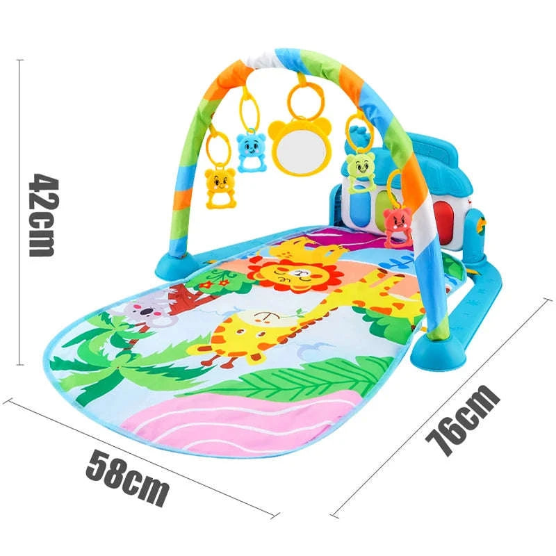 Baby Play Gym with Music Piano and Activity Toys-21