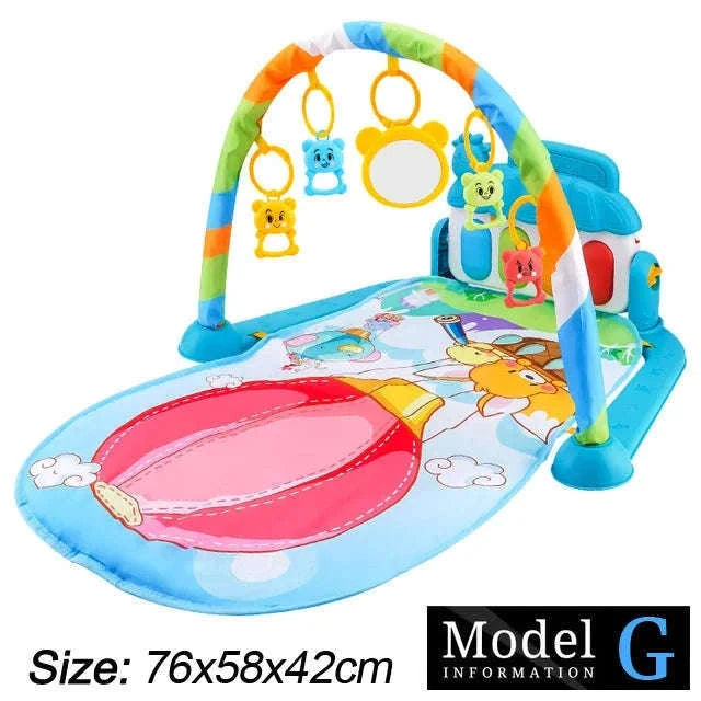 Baby Play Gym with Music Piano and Activity Toys-21