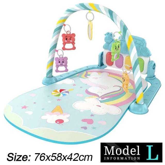 Baby Play Gym with Music Piano and Activity Toys-21