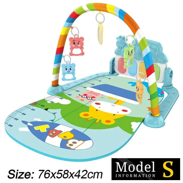 Baby Play Gym with Music Piano and Activity Toys-21