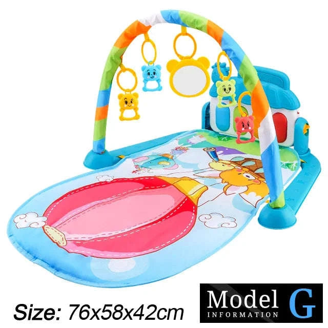 Baby Play Gym with Music Piano and Activity Toys-21