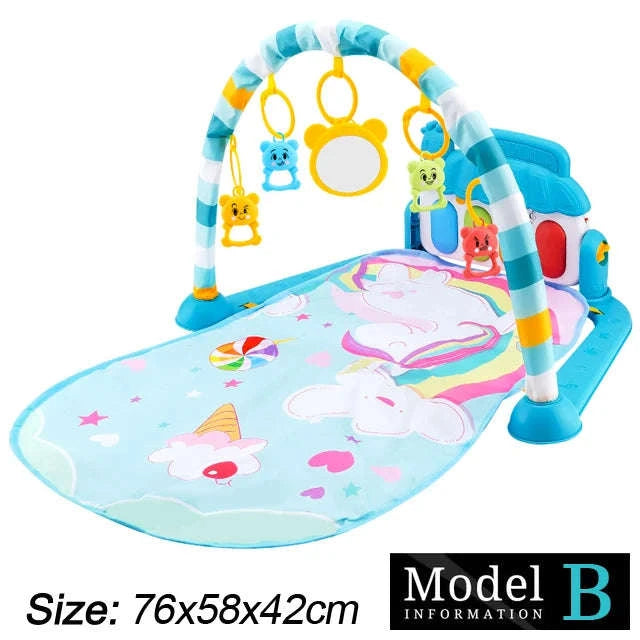 Baby Play Gym with Music Piano and Activity Toys-21