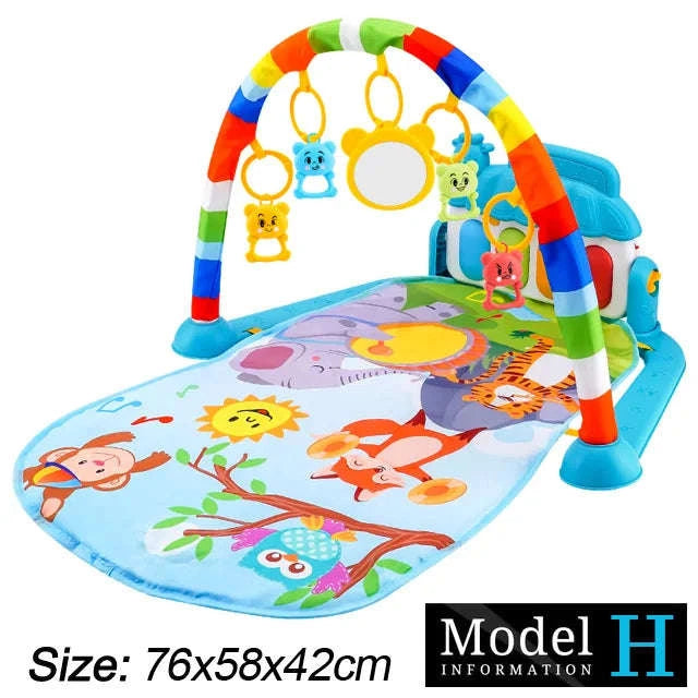 Baby Play Gym with Music Piano and Activity Toys-21