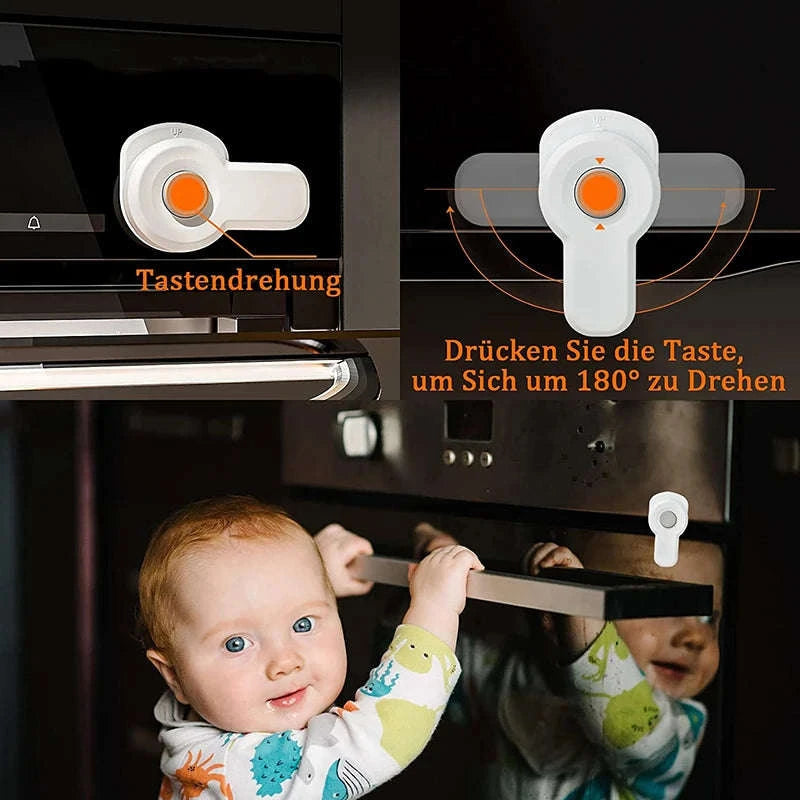 Baby Safety Oven Lock-white