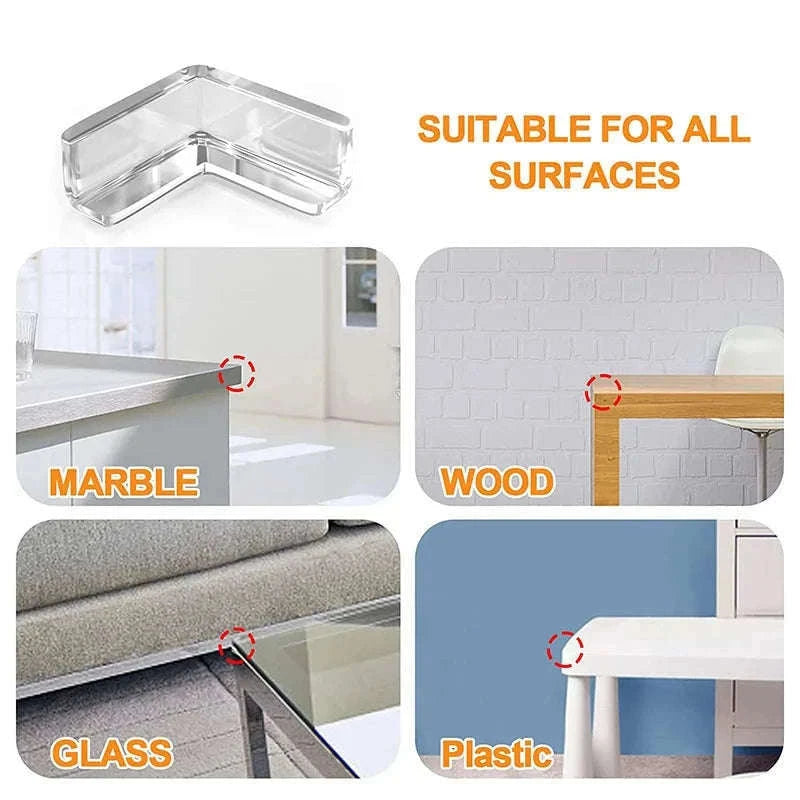 Baby Safety Silicone Corner Protectors for Sharp Furniture Edges-round-4pcs