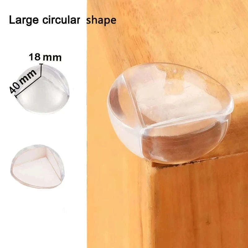 Baby Safety Silicone Corner Protectors for Sharp Furniture Edges-round-4pcs