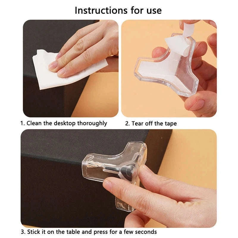 Baby Safety Silicone Corner Protectors for Sharp Furniture Edges-round-4pcs