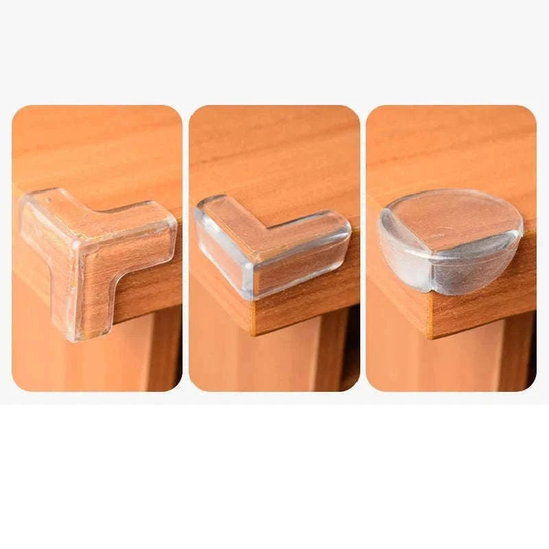Baby Safety Silicone Corner Protectors for Sharp Furniture Edges-round-4pcs