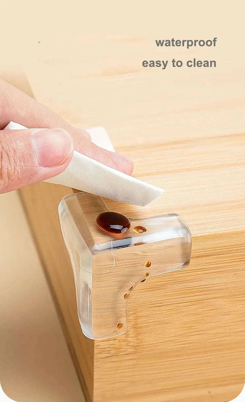 Baby Safety Silicone Corner Protectors for Sharp Furniture Edges-round-4pcs