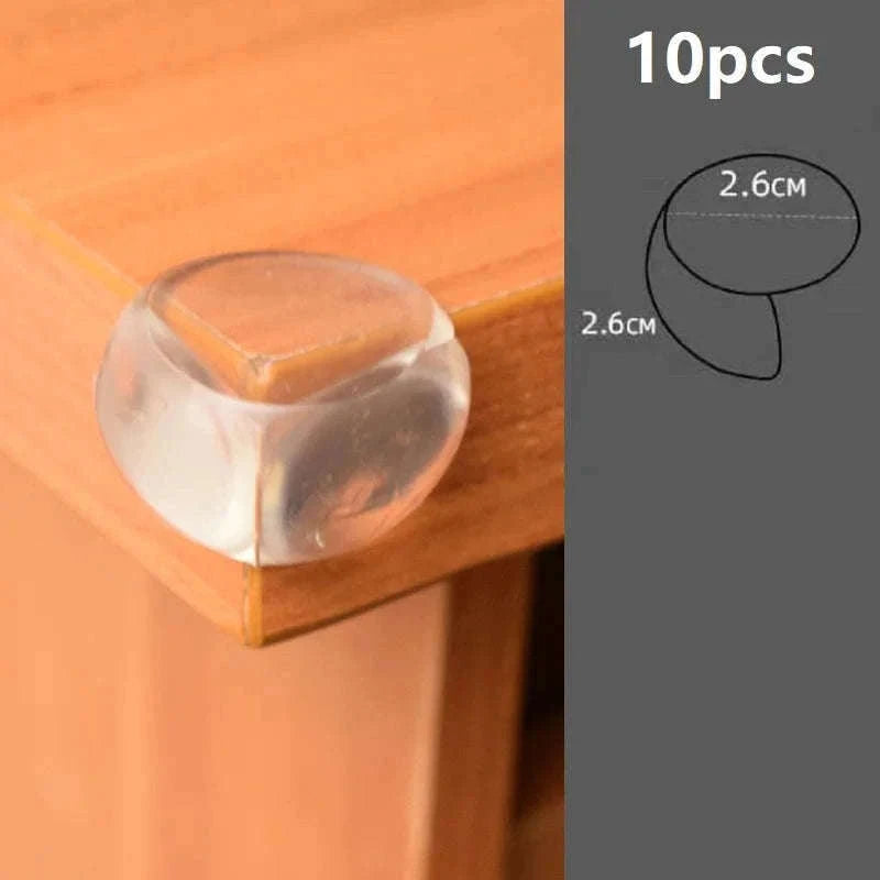 Baby Safety Silicone Corner Protectors for Sharp Furniture Edges-round-4pcs