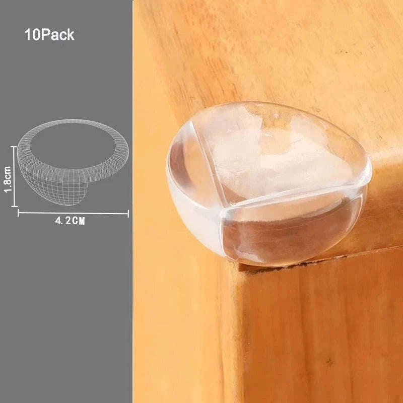 Baby Safety Silicone Corner Protectors for Sharp Furniture Edges-round-4pcs