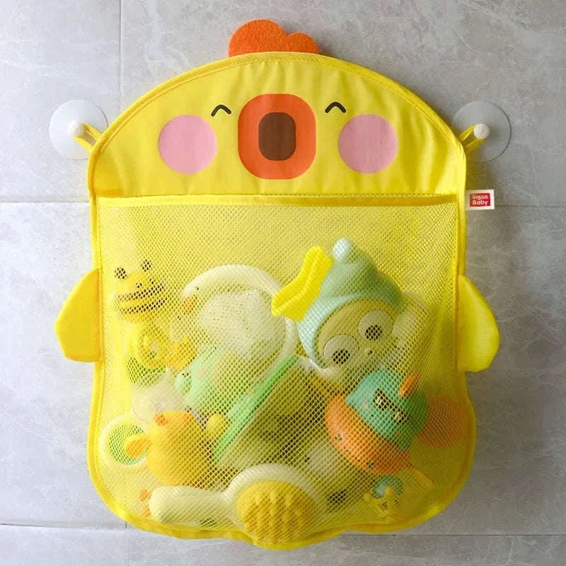Baby Shower Toy Storage Bag for Tidy Bath Time Storage-C122-White 34X45cm