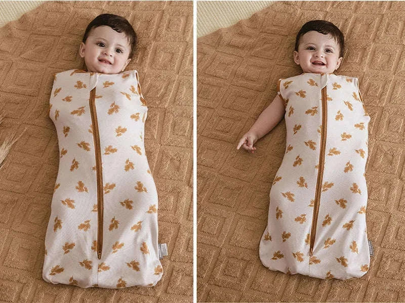 Baby Sleeping Bag Newborn Swaddle Thin Cotton Sack-dandelion / 65cm(3-6M)